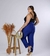 CALÇA ALFAIATARIA AZUL ROYAL PLUS SIZE na internet