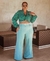 CALÇA WID LEG ALFAIATARIA VERDE PLUS SIZE - comprar online