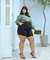 SHORT ALFAIATARIA PRETO PLUS SIZE