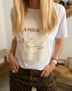 Remera Amor Mío Blanca - comprar online