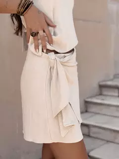 Pollera Cabo Ecru - tienda online