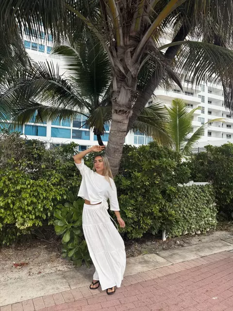 Pollera Mery Blanco