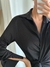 VESTIDO AMATISTA SATÉN NEGRO - comprar online