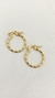 Argollas bañadas en oro amarillo