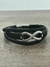 Pulsera de acero quirúrgico y cuero - Infinity - comprar online
