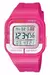 Reloj Casio de dama con malla de silicona rosa - comprar online
