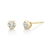 Aros de plata dorada 925 - Corazon chico - comprar online