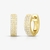 Aros argolla de plata dorada 925 - comprar online