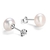 Aros de plata 925 con perla de rio - comprar online