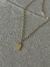 Cadena con dije - Plata gold - comprar online