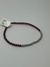 Pulsera de cristales de 3 mm y bolitas de plata- Mery - comprar online