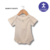 Art 316/12 -Body americano M/C jersey liso bordado osito de bb - Croxi
