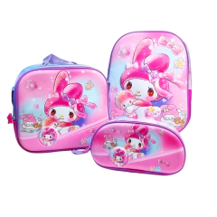 Mochila 3 d con lonchera y cartuchera - comprar online