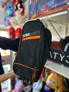 Botinero Everlast negro y naranja