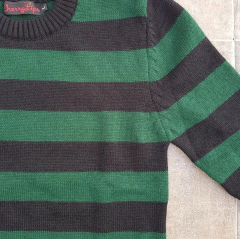 Sweater Kurt (verde y negro )