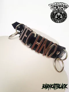 Choker letras " TECHNO" - comprar online