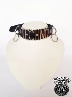 Choker letras " TECHNO"
