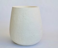 MACETA JARRON RUSTICO BLANCO
