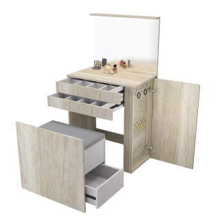 MAQUILLADOR CON ESPEJO ASIENTO Y LUZ. 5010 - comprar online