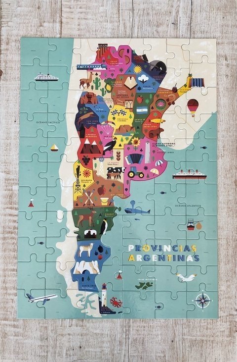 Rompecabezas Provincias Argentinas 76 piezas