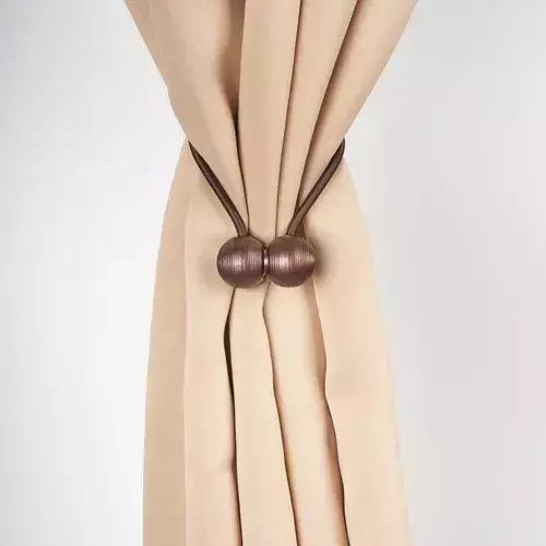 Par de Sujetadores de Cortinas Marron