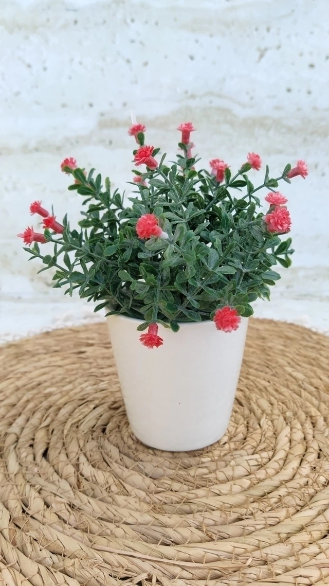 Planta Artificial con maceta de Ceramica