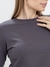 Blusa decote redondo manga longa SÓROR