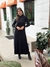 Imagem do Vestido ANA estilo slip dress com alças finas reguláveis comprimento alongado e fendas laterais