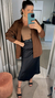 Saia OLIVIA 2 Cetim Preta