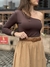 Blusa Um Ombro Só | Manga Longa em Poliamida na internet