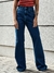 Calça ROBERTA Modelo Wide Leg lavagem escura cintura alta TIPO CLARI: DENIM - comprar online
