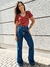 Calça ROBERTA Modelo Wide Leg lavagem escura cintura alta TIPO CLARI: DENIM na internet