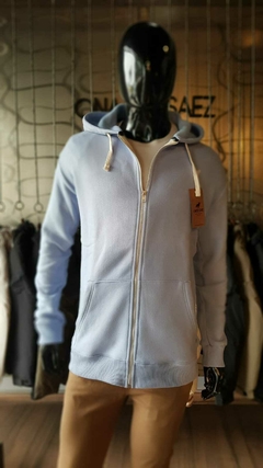 CAMPERA ALGODON INSIDE (CELESTE)
