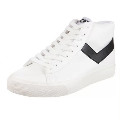 BOTITAS PONY TOPSTAR HI BLANCAS CON NEGRO