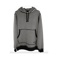FAMILY ARG HOODIE STRIPPED BLK WTH