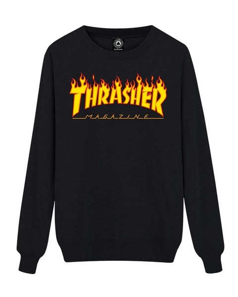 BUZO THRASHER FLAME CUELLO REDONDO