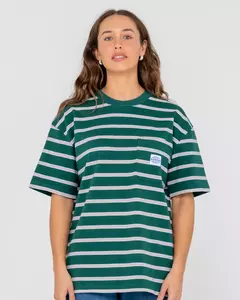 Remera Mc Rusty Inspectah Deck Oversize Tee Green Gables en internet