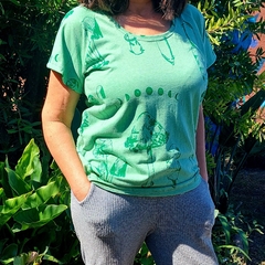 Remera Flores y Hojas ( Talle L ) - comprar online