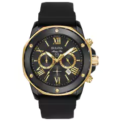 Reloj Bulova Marine Star caucho negro - 98B278
