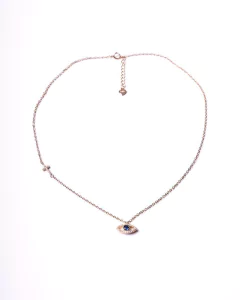 Cadena y Dije Ojo Horus - Plata 925 Rodio Amarillo