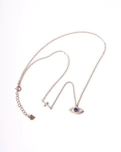 Cadena y Dije Ojo Horus - Plata 925 Rodio Amarillo - comprar online