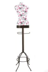 Manequim Retrô Cabideiro Skin Pinup Floral Rosa