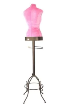 Manequim Retrô Cabideiro Skin Veludo Rosa - comprar online