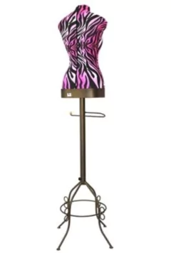 Manequim Retrô Cabideiro Skin Zebra Rosê - comprar online