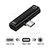 Adaptador Tipo C (M) a USB Tipo C (H) + Audio 3.5mm (H) Int.co 09-053