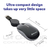 Mouse Retractil VERBATIM USB Tipo C - Mini Travel Black/Silver #70744 - La Cañada Computacion