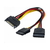 Cable de Fuente Adaptador: 1 SATA (M) a 2 SATA (H) (TP-1662) - comprar online