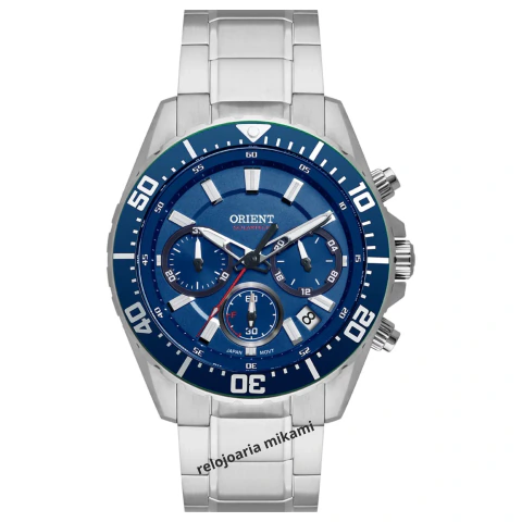 Relógio Orient Solartech Masculino Cronógrafo MBSSC288 D1SX - Azul