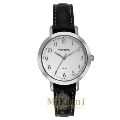 Relógio Feminino Mondaine Couro Prata – Ref. 99756L0MVNH2 - comprar online
