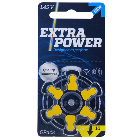 Bateria Aparelho Auditivo Extra Power N°10 c/6 Baterias